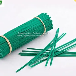 Single Core Green Plastic Coated Garden Twist Tie thumbnail-1