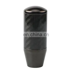 Carbon Fiber Aluminum Gear Shift Knob Manual Transmission Fit for Honda Civic Black thumbnail-2