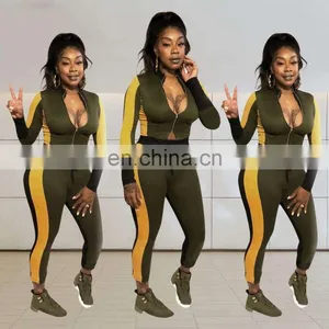2020 China Factory Blank Velvet Tracksuits for Women New Design Track Suit Tracksuit Custom thumbnail-2