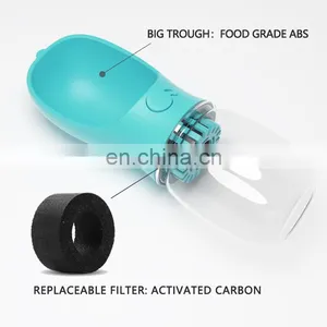 Manufacturer Wholesale Cheap Filter Portable Dog Pet Water Bottle for Outdoor Use thumbnail-3
