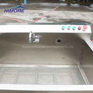 Double Tank Bubbles Vegetable Fruit Washer/ Automatic Vegetable Fruit Ozone Cleaner thumbnail-5