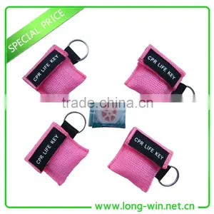 Pink Cpr Keychain Mask With Pouch thumbnail-2