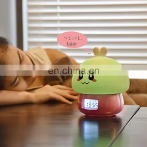 Colorful Changeable Night Light Table Lamp Alarm Clock Children Kids Digital Clock thumbnail-1
