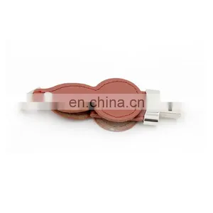 Wholesale Customized Logo Pendrive USB Flash Drive Gift Leather With Gift Box Packing thumbnail-2