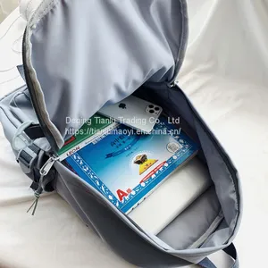 Schoolbag Female Korean High School Students Backpack Female Japanese Large Capacity Nylon Leisure Backpack Trend thumbnail-4