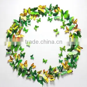 Colorful 3d Butterfly Sticker Art Design Decal Wall Stickers Home Room Decor SD102 thumbnail-1