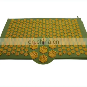 Private Label 100% Cotton Canvas Lotus Shape Plastic Spike Mat thumbnail-3