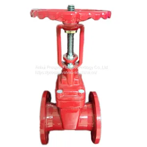 100mm Gate Valves Ductile Iron BS5163 Din-F4/F5 Sluice Resilient Seat Rising Stem Gate Valve thumbnail-1