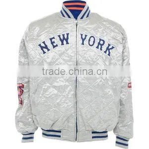 Satin Baseball Varsity Jacket / Varsity Baseball Jacket thumbnail-1