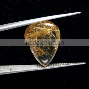 100% Natural Rutile Cabochon Gemstone / Loose Rutile Stone / Rutile Quartz thumbnail-3