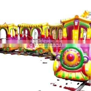 Children Party Train With Closed Train Cabin Cheap Electric Train for Sale thumbnail-1