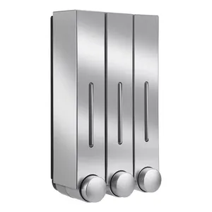 Manual Liquid Shampoo Soap Dispenser Hotel Bathroom Hand Soap Dispenser Wall Mounted Stainless Steel Soap Dispenser thumbnail-1