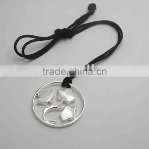 Plain Silver Necklace With Lovely Pattern N0625(Custom Design) thumbnail-1