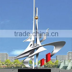 City Decorative Anysize Stainless Steel Sculpture thumbnail-2