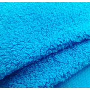 100% Polyester Back Side Brushed Shu Velveteen Faux Fur Sherpa Fleece Fabric‌ thumbnail-3