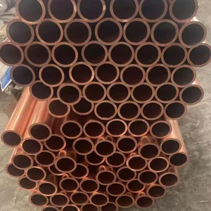 C11000 C12200 ASTM B8 Seamless Copper Pipe Brass Tube Copper Tube Pipe Cutting Processing Manufacturers Air Conditioning Copper Bar/Plate/Tube/Pipe thumbnail-1