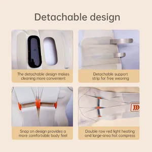 Wholesale Quad-Motor Graphene Waist Massager | 4-Zone Vibration & Heating Belt | Model W344 thumbnail-3