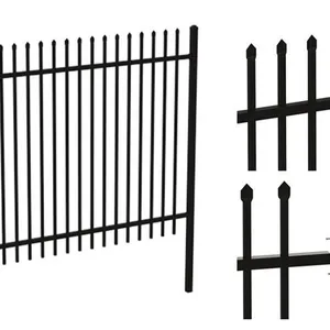 Decorative Tubular Aluminum Wrought Iron Fence for Garden Landscaping thumbnail-2
