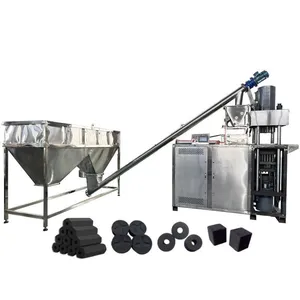 Rice Husk Sawdust Bio Coal Bbq Charcoal Briquette Making Machine Power Press Compact Briket Machine/coal Powder in Kenya EPC thumbnail-1