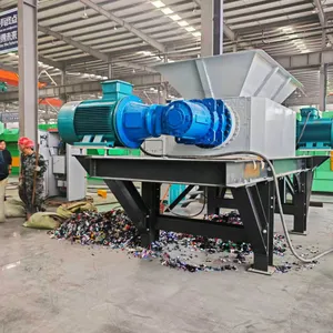 Waste Cardboard Wood Metal Double Shaft Shredding Machine Car Waste Rubber Shredder EPC thumbnail-1