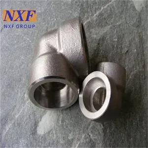 NXF UNS N10276 2.4819/NiMo16Cr15W/C276 OD DN15-1200 Class 3000-9000 Nickel Alloy Forging Technology Socket Welding 90°/45° Elbow thumbnail-1