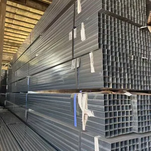 Low Price Hot Dip Galvanized Square Steel Pipe SHS Galvanized Square Hollow Section ERW Welded Tube In Stock thumbnail-5
