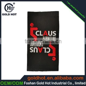 2015 Cheap Garment Labels and Tags, Brand Name 100% Polyester Fabric Woven Labels for Clothing thumbnail-1