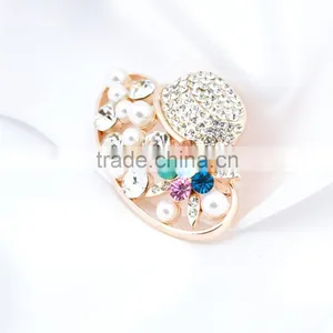 Beautiful Hat Crystal Rhinestone Brooch Hollow Out Brooch thumbnail-4