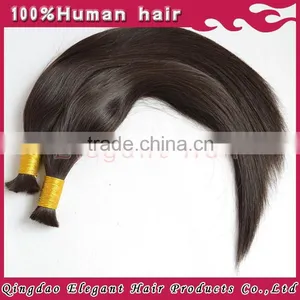 Uprocessed 100% Human Hair Wholesale Natural Color Raw Indian Temple Bulk Hair thumbnail-3