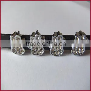 DIY Pet Paw Print Jewelry Metal Diamond Footprints Jewelry Cat and Dog Paw Print Jewelry thumbnail-4