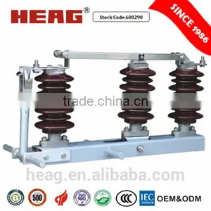 GW1-12 High Voltage Disconnect Switch Pole Mounted 11kv Switch Disconnector thumbnail-1