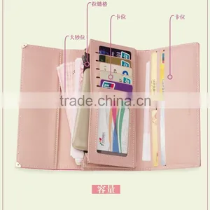 8 Colors Hot Sell Three Fold Ladies Wallet Ladies Pars Hand Set Bag thumbnail-2