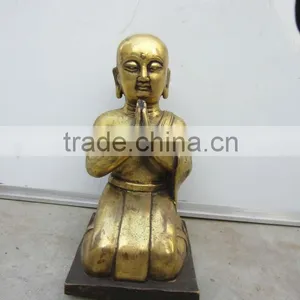 Wood Laughing Buddha Statu thumbnail-1