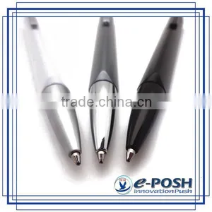 Triangle Aluminum Extrusion Barrel Touch Screen Roller Ball Point Pen With Stylus thumbnail-2