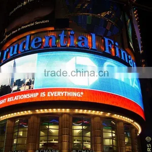 China Factory Virtual P10 Outdoor Full Color Curved Led Display/2R1G1B HD Free Xxx Movie Led Screen thumbnail-1