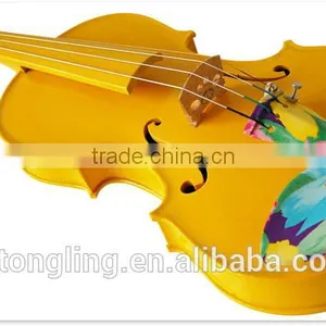 Yellow Violin With Art Colored Fittings (TL-DS0002) thumbnail-2