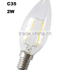HOT!!! Led Lights C35 Led Filament Candle Bulbs 1W 2W 3W 4W 6W Chandelier C35 Led Glass Bulbs Lights E12 E14 E26 E27 B22 2700K thumbnail-5