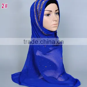 Fashion Scarf Scarf Muslim Scarf With Crystal thumbnail-3