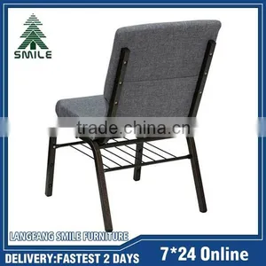 Factory Wholesale Stacking Cheap Metal Church Chair thumbnail-2