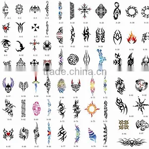 Airbrush Temporary Tattoo Stencil 100 Designs, BOOK 8 thumbnail-1