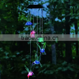 Dragonfly Decorative Led Solar Color Changing Acrylic Wind Chime Quality Choice thumbnail-4