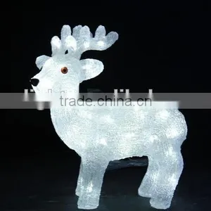 3D LED Christmas Acrylic Reindeer Motif Light thumbnail-1
