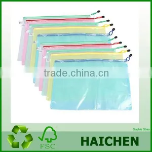 Plastic Pvc Zip Bag a4 File/a5 File/zip Poly Bag thumbnail-1
