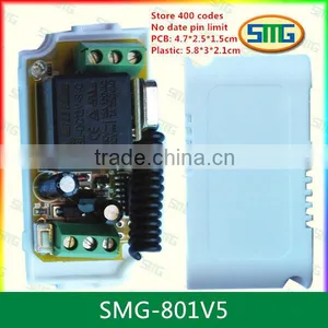 SMG-801V5 Long Range Wireless 12v Garage Door Remote Controller Transmitter Receiver thumbnail-1