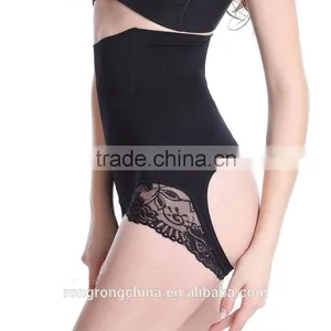 High Quality Open Hip Women Belly Shaper Briefs High Waist Tummy Slim Briefs thumbnail-5