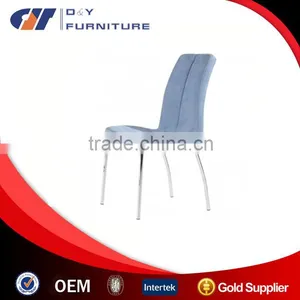 Hot Sales Mordern Metal Frame Leather Dining Chair thumbnail-1
