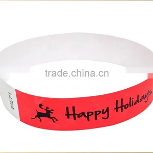 3/4" * 10 Inch Custom Waterproof Cheap Tyvek Paper Wristbands Quality Choice thumbnail-4