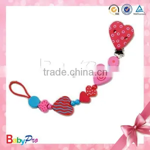 2015 Promotional Baby Safety Products Baby Wooden Pacifier Clip thumbnail-1