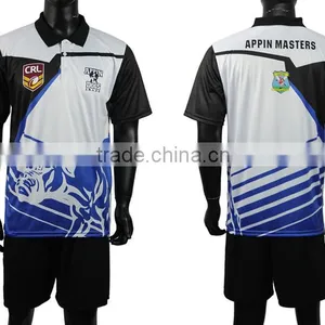 2016 High Quality Mens Latest Design Sports Performance Technical Dry Fit Golf Polo Shirt Manufacturer in China thumbnail-6