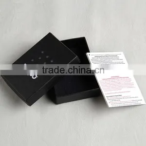 Zippo Brand Packaging Box Made by Black Matte Paper Board for Light of Cigarette Smoking thumbnail-4
